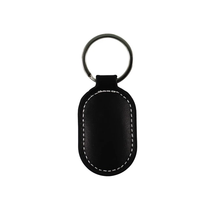 Black Leather Keychain