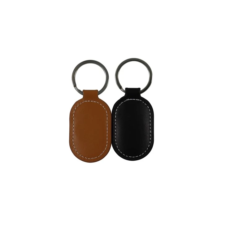 Black Leather Keychain