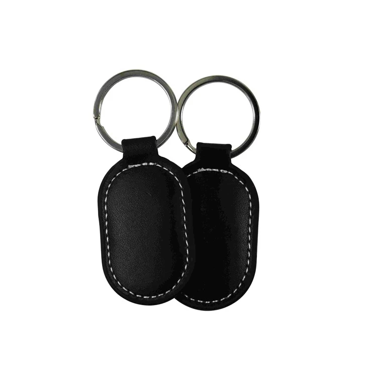 Black Leather Keychain