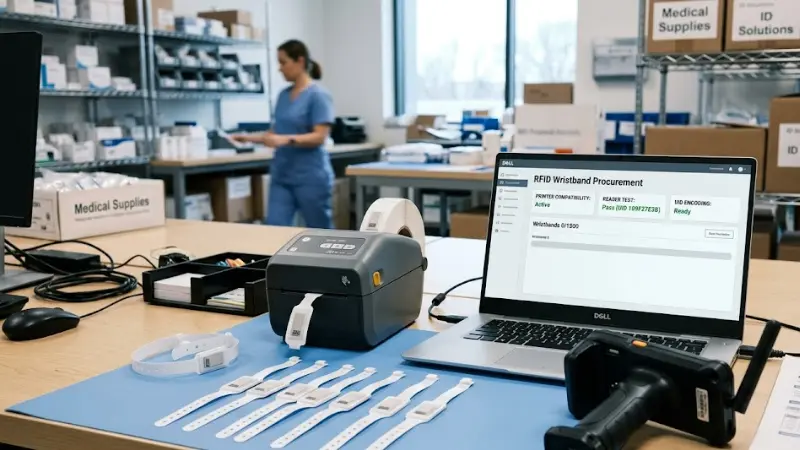 RFID patient wristband manufacturer selection with wristbands, printer, reader, and UID encoding test RFID patient wristband manufacturer selection with wristbands, printer, reader, and UID encoding test